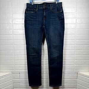 Banana Republic Techmotion Jeans Men 33x32 Blue Denim Dark Wash Skinny Leg Retro